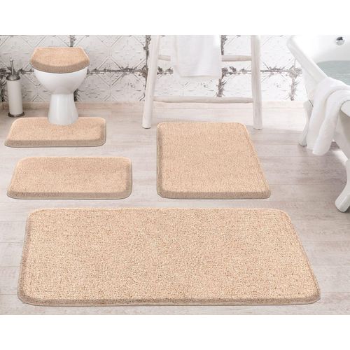 Badematte GRUND Gr. 6, beige, rechteckig (70cm x 120cm),, Badematten