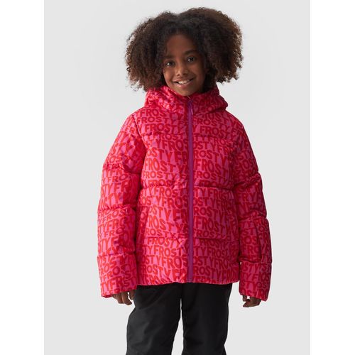 Skijacke 4F, Kinder, Gr. 164, pink, Steppware, Obermaterial: 100% Polyester. Futter: 100% Polyester. Wattierung: 100% Polyester, gemustert, sportlich, hoch geschlossener Ausschnitt, Langarm eingesetzt,weit eingefasste Kante, Jacken