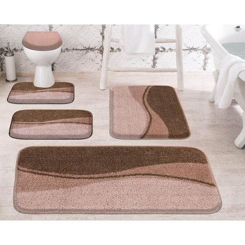 Badematte GRUND Gr. 2, braun, rechteckig (50cm x 80cm),, Badematten