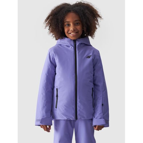 Skijacke 4F, Kinder, Gr. 158, lila, Web, Obermaterial: 100% Polyester. Futter: 100% Polyester. Wattierung: 100% Polyester, kontrastfarbene Details, sportlich, hoch geschlossener Ausschnitt, Langarm eingesetzt eingefasste Kante mit Klettverschluss, Jacken, Winterjacke