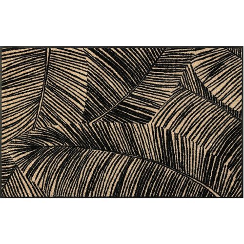 Fußmatte Gr. 2, schwarz (taupe, schwarz), B:75cm H:7mm L:120cm, Polyamid, Polyamid, Teppiche