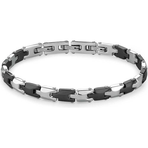 Modernes Stahl-Bicolor-Armband Backliner BBC22