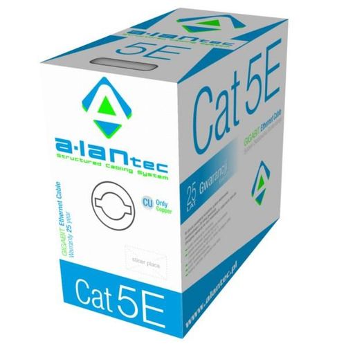 ALANTEC U/UTP Cat5e PVC 305m Netzwerkkabel grau - ECA 305M (KIU5PVC305)