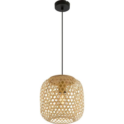 Novel Hängeleuchte , Natur , Metall, Kunststoff, Naturmaterialien , 135 cm , Lampen & Leuchten, Innenbeleuchtung, Hängelampen, Pendelleuchten