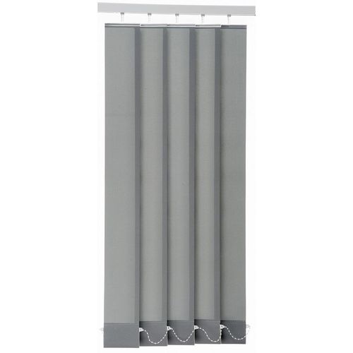 Homeware Vertikallamellen , Grau , Textil , 12.5x250 cm , Wohntextilien, Gardinen & Vorhänge, Lamellenvorhänge