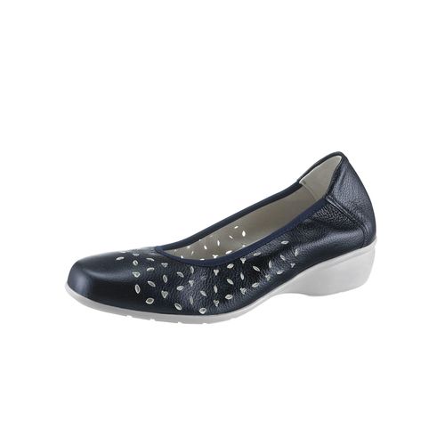 Ballerina CLASSIC, Damen, Gr. 37, blau (dunkelblau), Glattleder, modisch, Schuhe
