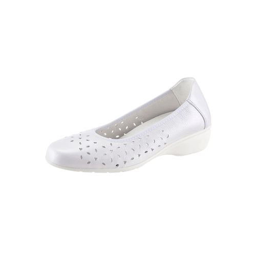 Ballerina CLASSIC, Damen, Gr. 41, weiß, Glattleder, modisch, Schuhe