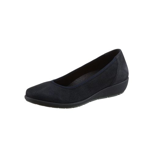 Ballerina CLASSIC, Damen, Gr. 42, blau (marine), Nubukleder, feminin, Schuhe