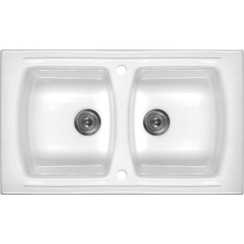 Design Lusitano Keramische Wasche Weiss 2K B/O 860X500X240, 3,5