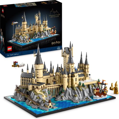 LEGO 76419 Harry Potter Schloss Hogwarts mit Schlossgelände, großes Set für Erwachsene, einschließlich berühmter Orte: Astronomieturm, Große Halle, Kammer des Schreckens, etc., Modellbausatz für Fans