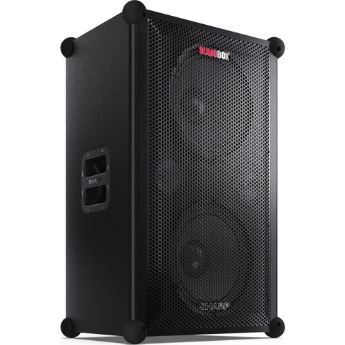 SHARP CP-LS200 SumoBox, Leistungsstarkes 2.0-Kanal-Lautsprechersystem mit 200 W RMS / 108dB über 2 x 10