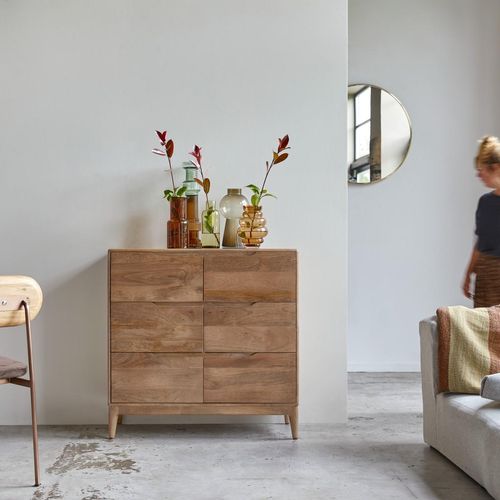 Wohnzimmerkommode aus massivem Mangoholz Gabrielle