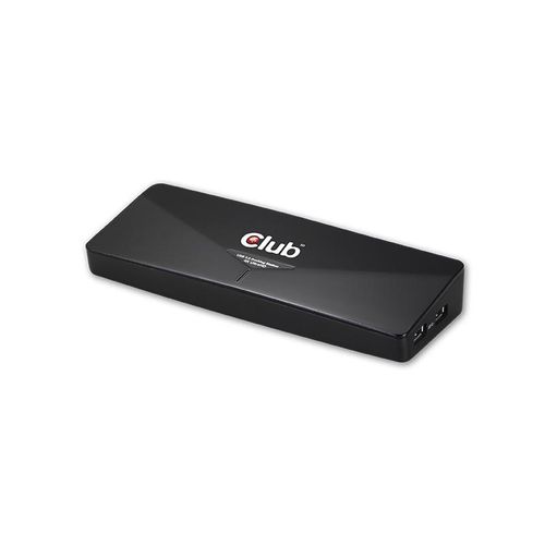 Club 3D USB 3.0 4k Docking Station, schwarz, 4K @ 30 Hz, 4K mit DP oder HDMI