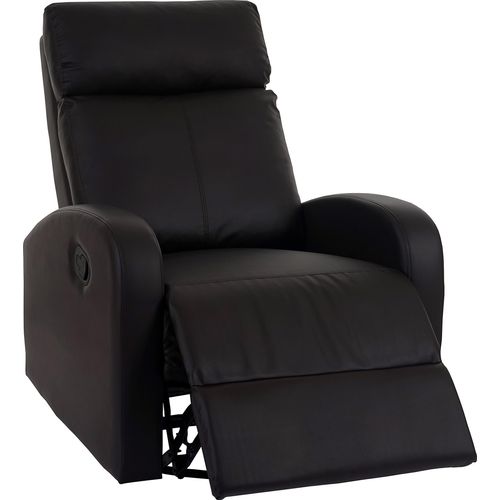 Fernsehsessel MCW-A54 Premium, Relaxsessel Schaukelstuhl Wippfunktion, drehbar Kunstleder braun