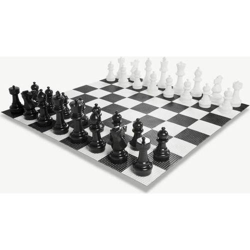 XL Outdoor Schachspiel - Konig 30 cm - inkl. Kunststoffboden 140 x 140 cm