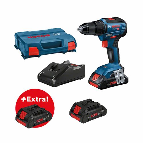 Akku-Bohrschrauber GSR 18V-55 | 3 x ProCORE18V 4,0Ah Akku in L-Case