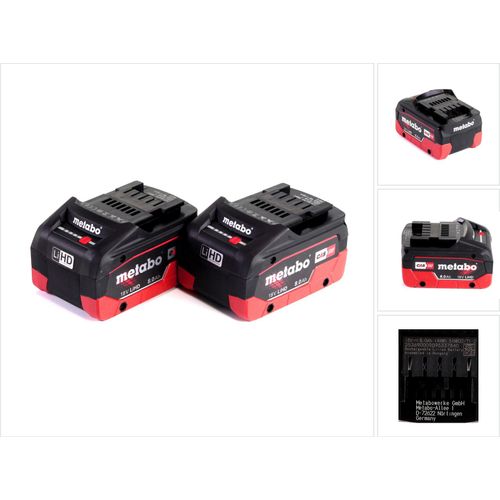 Metabo LiHD 2x Akkupack 18V 8,0Ah ( 625369000 )