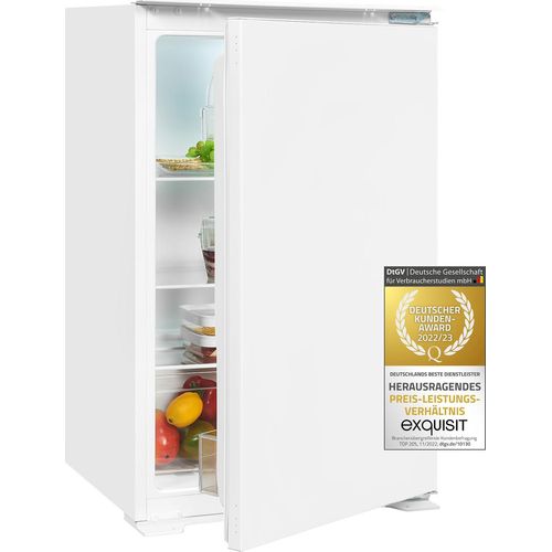 Exquisit Kühlschrank EKS131-V-040E | 129 l Nutzinhalt | Abtau-Automatik | Einbaugerät | weiss