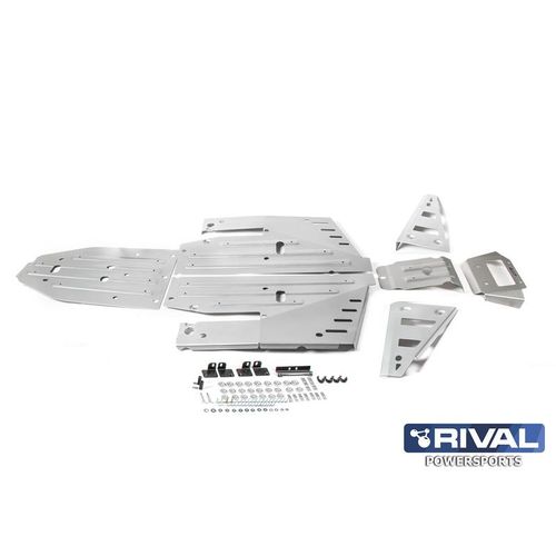 RIVAL Unterfahrschutz Komplett-Kit - Aluminium Polaris RZR 1000 XP/Turbo