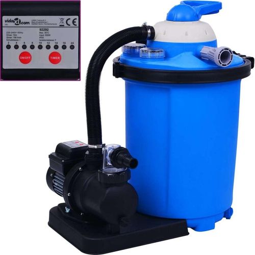 Vidaxl Sandfilterpumpe mit Zeitschaltuhr 550 W 50 Liter