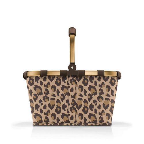 Reisenthel Einkaufskorb Leo Macchiato , Braun, Schwarz , Kunststoff , 22 L , quadratisch , 49x29x28 cm , Freizeit, Koffer & Taschen, Einkaufskörbe