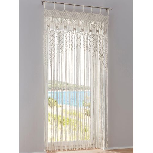 Gardine HEINE HOME, weiß (sanftes weiß), B:100cm H:225cm, Polyester, Gardinen