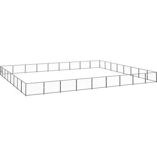Hundezwinger Schwarz 72 m² Stahl
