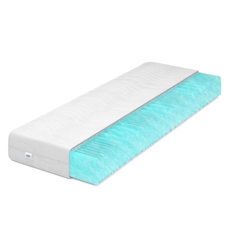 IZER Aqua Wave Kaltschaummatratze Härtegrad H3 100x200 22cm Orthopädische RG30 Matratze 7-Zonen Matratzenbezug mit Reißverschluss
