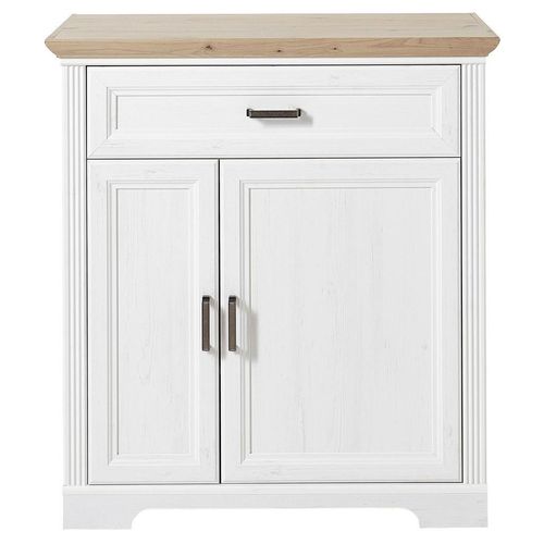 Landscape Schuhschrank , Eiche, Pinien , Holzwerkstoff , 2 Fächer , 1 Schubladen , 93x102x41 cm , Beimöbel erhältlich , Garderobe, Schuhaufbewahrung,