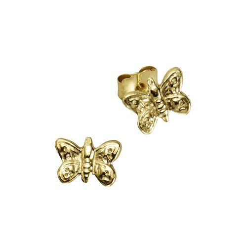 Zeeme for Kids Ohrringe Gold 333 Schmetterlinge