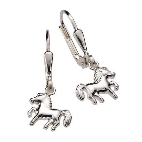 Zeeme for Kids Ohrringe 925 Sterling Silber Motiv Pferde