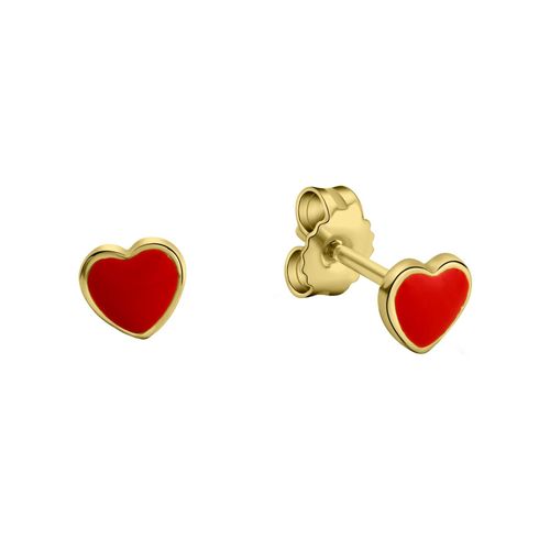 Zeeme for Kids Ohrringe Gold 333 Motiv Herz