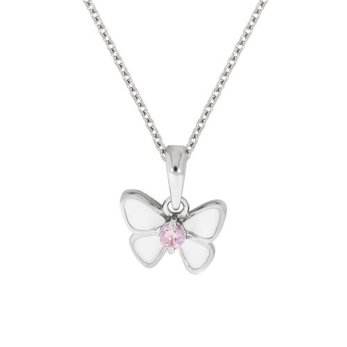 Zeeme for Kids Halskette 925 Sterling Silber Schmetterling-Motiv