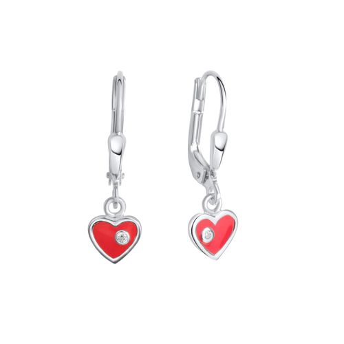 Zeeme for Kids Ohrringe 925 Sterling Silber Lack pink
