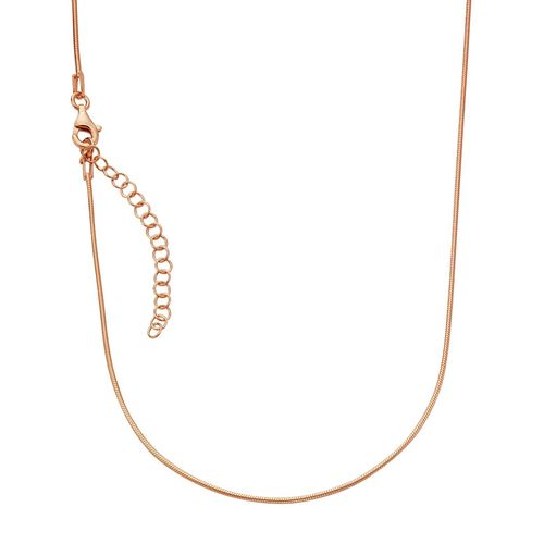 Zeeme Basic Collier 925/- Sterling Silber rotvergoldet 42+5cm