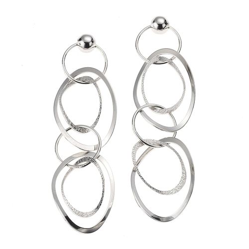 Zeeme Silber Ohrringe 925 Silber rhodiniert