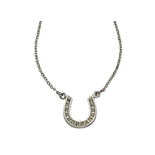 Zeeme Silber Collier 925/- Sterling Silber rhodiniert Zirkonia