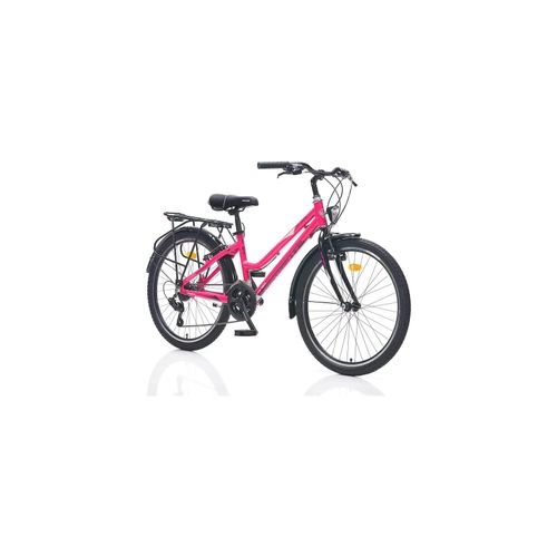 24 Zoll Alu Fahrrad Cityrad 24 Mädchen Fahrrad Rad 21G Rh 38 cm STVO
