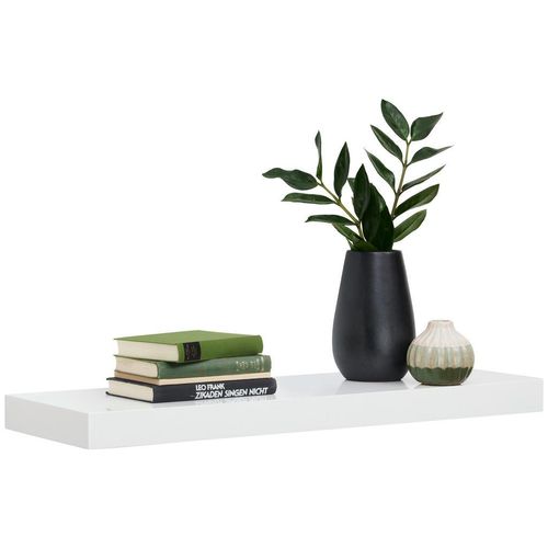 Xora Wandboard , Weiß , Holzwerkstoff , 80x5x25 cm , Bsci , Wohnzimmer, Regale, Wandboards