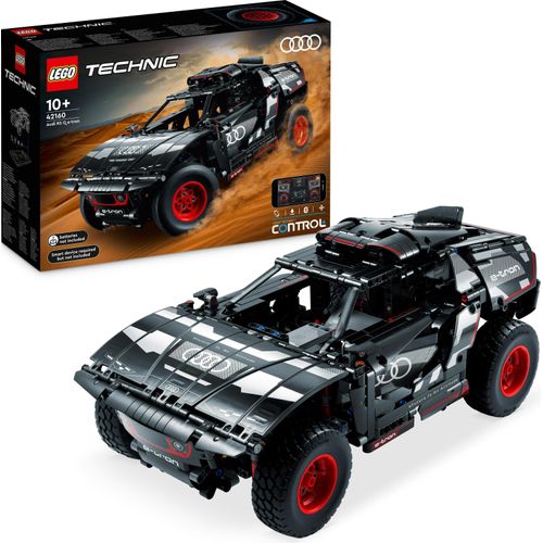 LEGO 42160 Technic Audi RS Q e-tron, ferngesteuertes Rallye-Auto-Spielzeug, Dakar-Rallye-Geländewagen, App-gesteuerter RC mit CONTROL+, Geschenk für Jungen, Mädchen und Fans ab 10 Jahren zum Bauen
