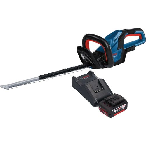 Bosch GHE 18V-50 Professional Akku Heckenschere 18 V 50 cm Brushless + 1x Akku 5,0 Ah + Ladegerät