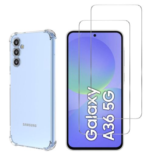 Hülle Galaxy A36 5G und schutzfolie - TPU - Transparent