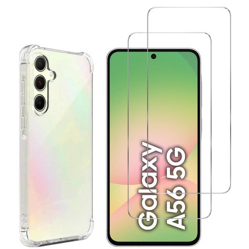 Hülle Galaxy A56 5G und 2 schutzfolien - TPU - Transparent