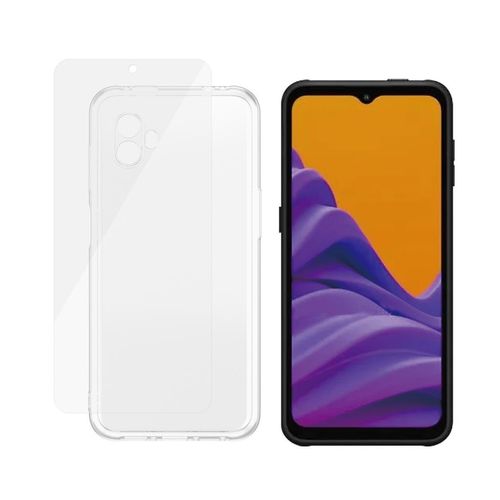Hülle Galaxy Xcover 6 Pro und schutzfolie - Silikon - Transparent