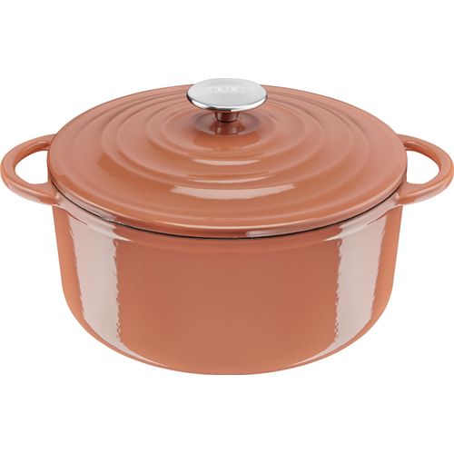 Tefal Lov Gusseisen Kochtopf 25 cm terracotta orange