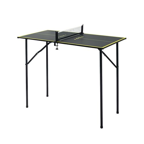 JOOLA Tischtennisplatte MINI inkl. Tischtennisnetz, klappbar, klein, 90 cm x 45 cm x 76 cm, dark-grey