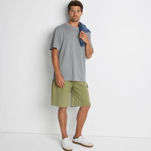Premium Piqué-Shirt, Herren,  Grau, Baumwolle/Polyester, by Lands' End