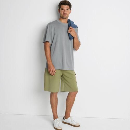 Premium Piqué-Shirt, Herren,  Grau, Baumwolle/Polyester, by Lands' End