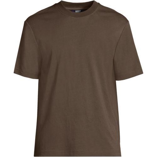 Premium Piqué-Shirt, Herren,  Braun, Baumwolle/Polyester, by Lands' End