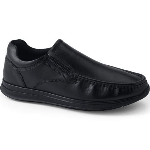 Slipper aus Leder, Herren,  Schwarz, Leder, by Lands' End